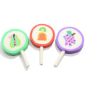 27 * 42mm Polymer Clay Lollipop 3D Miniature Food Candy Ornament per la decorazione della cassa del telefono