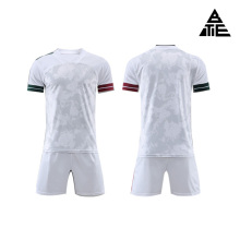 Football match suit set in white