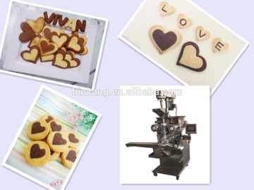 Multi-function heart shaped filled cookie making machine