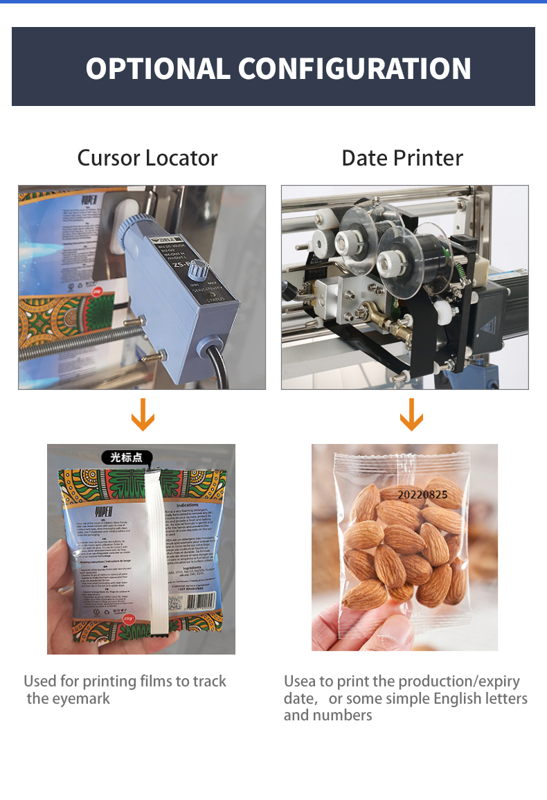 500g 1kg 2kg Multi-function Automatic Grain Salt Sugar Rice Sachet Packaging Machine