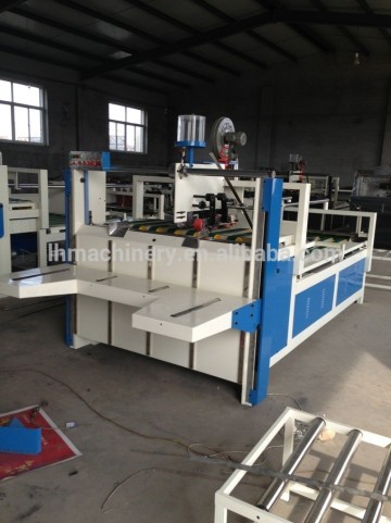 Semi Auto Carton Box Folding Gluing Packing Machine made in China Hebei