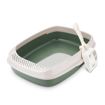 Surperior plastic pet litter pan/cat litter box for hotsale