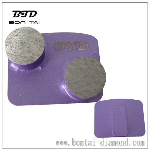 Double round segments grinding pads with redi-lock