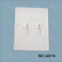 Simple Type Dual Ports Face Plate