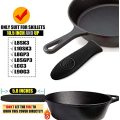 มือจับซิลิโคนฉนวนความร้อนครอบคลุมสำหรับ skillets มากกว่า