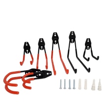 Anti-Slip Heavy-Duty Steel Robe Hooks for Garage Tool Management