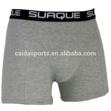 High quality solid color men tight basic boxers