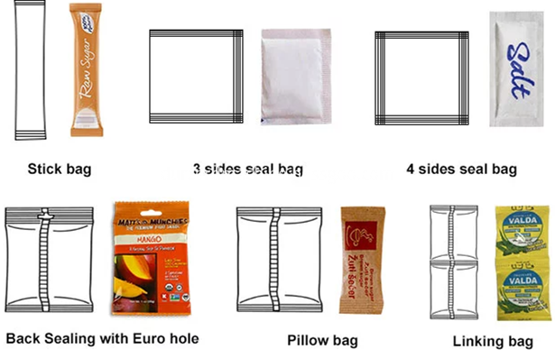 Multi lane salt stick bag packing machine Multi lane salt stick bag packing machine
