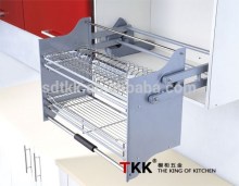 TKK Kitchen Cabinet Elevator Pull Down Shelf Storage