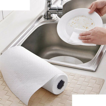 Spunlace de tissu non-tissé jetable roule des lingettes pour la cuisine