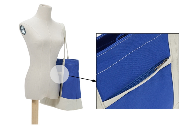Borsa da spiaggia in tela Canvas Beach Bag