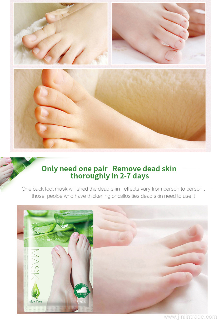 Removal callus dead skin feet care mask