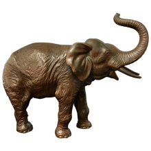 Outdoor antique life size bronze elephant sculpture