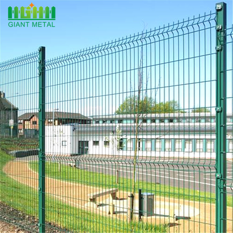 Galvanized PE coated welded wire 3D mesh fence
