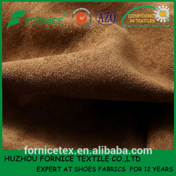 Fornice Textile Weft Knit Polyester Spandex Suede Fabric For Garment