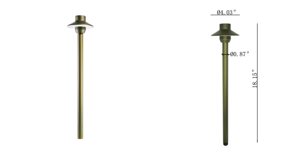 Brass Path Light Fixture