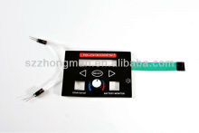 Intelligent touch screen panel tactile switch with circuit and connector