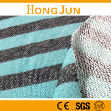 Stripe Three Thread Fleece Fabric