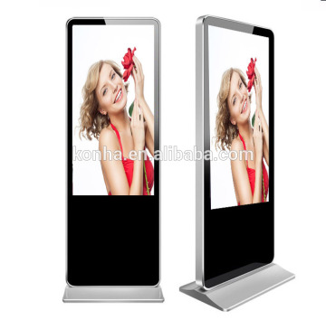 hd standing advertising display lcd lobby touch screen kiosk