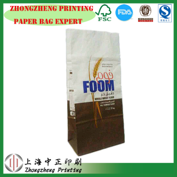 custom logo flour bag pape bag for flour packaging