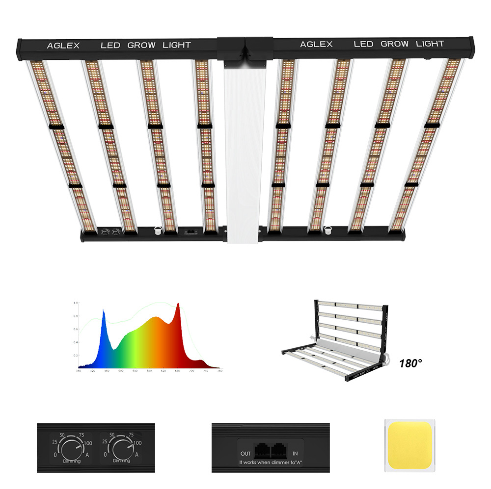 Aluminium Body Lamp Greenhouse LED Grow Lights 1000W