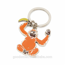 Cheap Custom designed monkey Animal Keychain/orangutan shape keychain