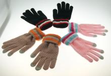 Woman Fashionable Magic Touch Gloves with Mixed Colour