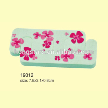 flower printing toe sponge toe separator