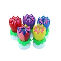 Rainbow 14 Little Lotus Birthday Music Flower Candle