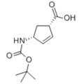 (-)-(1S, 4R) -N-Boc-4- 아미노 사이클로 펜트 -2- 엔카 르 복실 산 CAS 151907-79-8