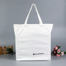 Leather Handle Canvas Bag