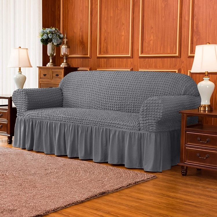 Customized color new design removable spandex household decoration sofa covers for 3 seater sofa