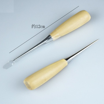 4-in-1 Leather Awl Set with Hardwood Handle
