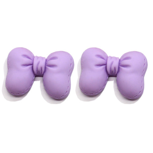 Muestra gratis Lovely Bowknot Kids Hair Bow Accesorio Encantos Kawaii Resina Decoración artesanal Mini adornos