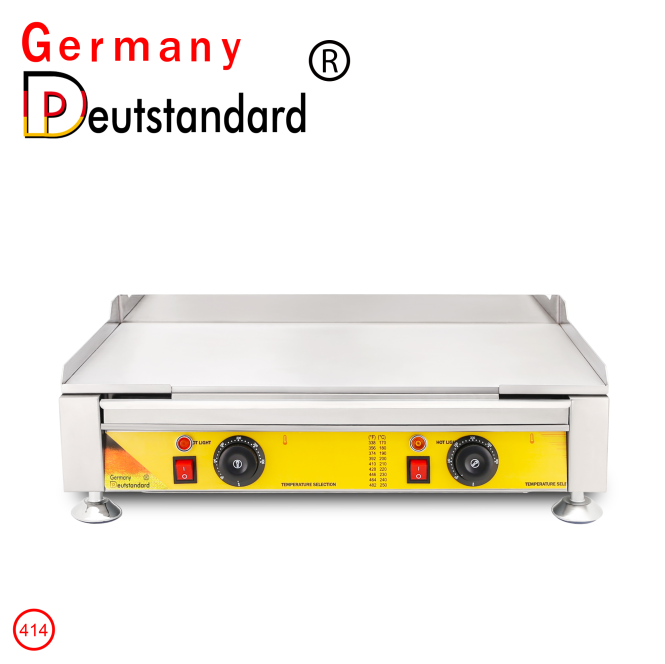 Flat electric griddle stainless steel machine