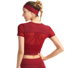 Women's Athletic Short Sleeves Sports Running Shirt