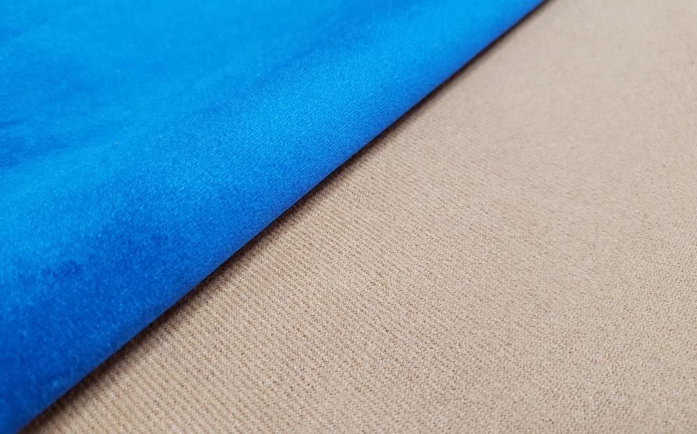 Solid Dyed Velvet Sofa Fabric Back