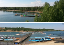 HDPE boat marina pontoon floating boat dock