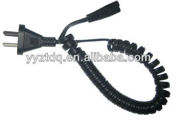 UL extension cord with coiled cable