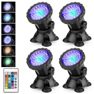 16-Color 6W Landscape LED Garden Spotlight