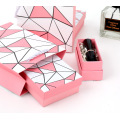 Cosmetics Lip Gloss Set Boîtes-cadeaux en papier rose