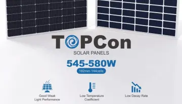 TOPCON Solar Panel 420W 16bb 2 glass panel