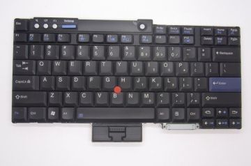 Black Laptop Keyboard Replacement , Lenovo R61 Laptop Keyboard