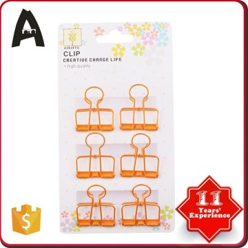 China factory directly colorful wire binder clip