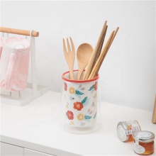 Wholesale Kitchenware: White Ceramic Utensil Holder - Spoon, Fork, Knife Storage