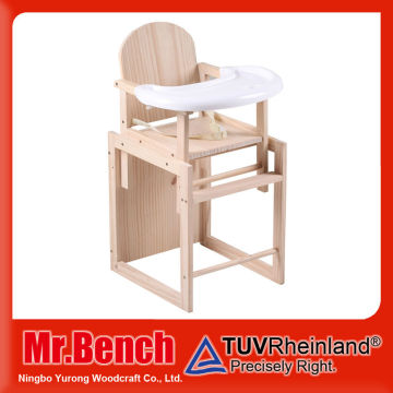 Wood Baby Feeding High Chairs for Restaurant