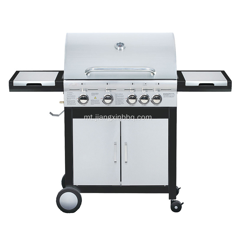 4 Burners Stainless Steel Double Saff Gas Grill