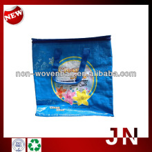 Full Color Printed PP Woven Eco-friendly Cheap Zipper Bag, Laminated PP Woven Promotional Bag