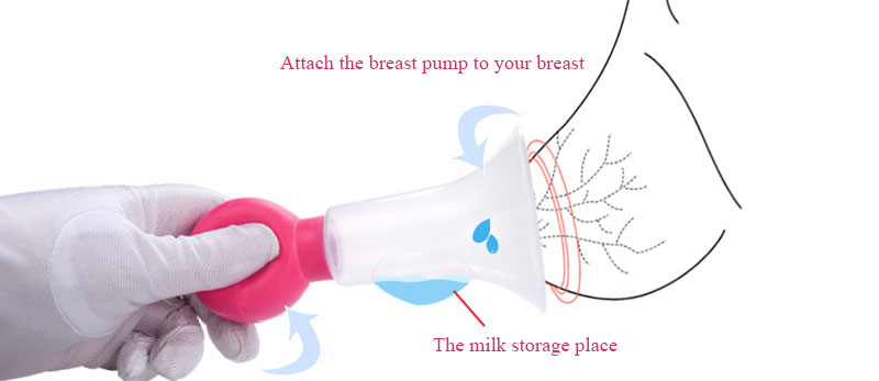 Breastfeeding pump Silicone Ball Manual Breast Pump