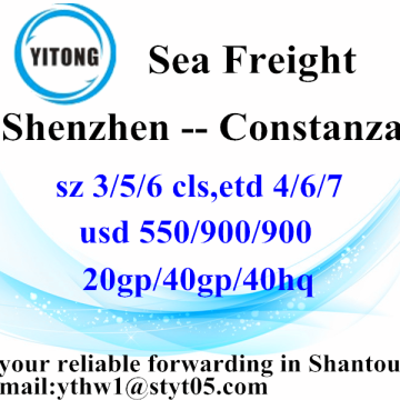 Shenzhen Ocean Freight Shipping Services to Constanza